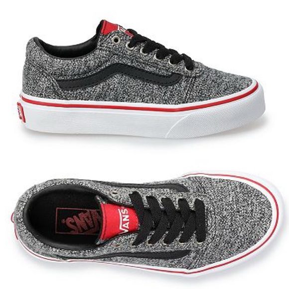 Vans Other - VANS Ward Boys/Toddler Black/White Lace Up Skate Shoes - Size: 11 Youth